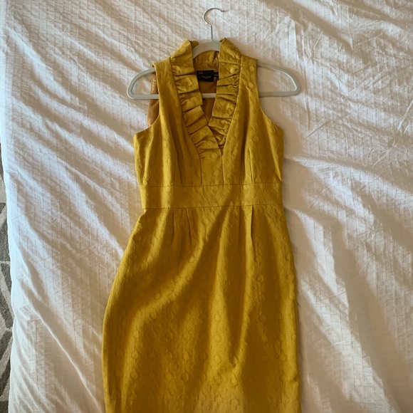 Just...Taylor Size 4 Mustard Yellow Dress - Picture 6 of 6